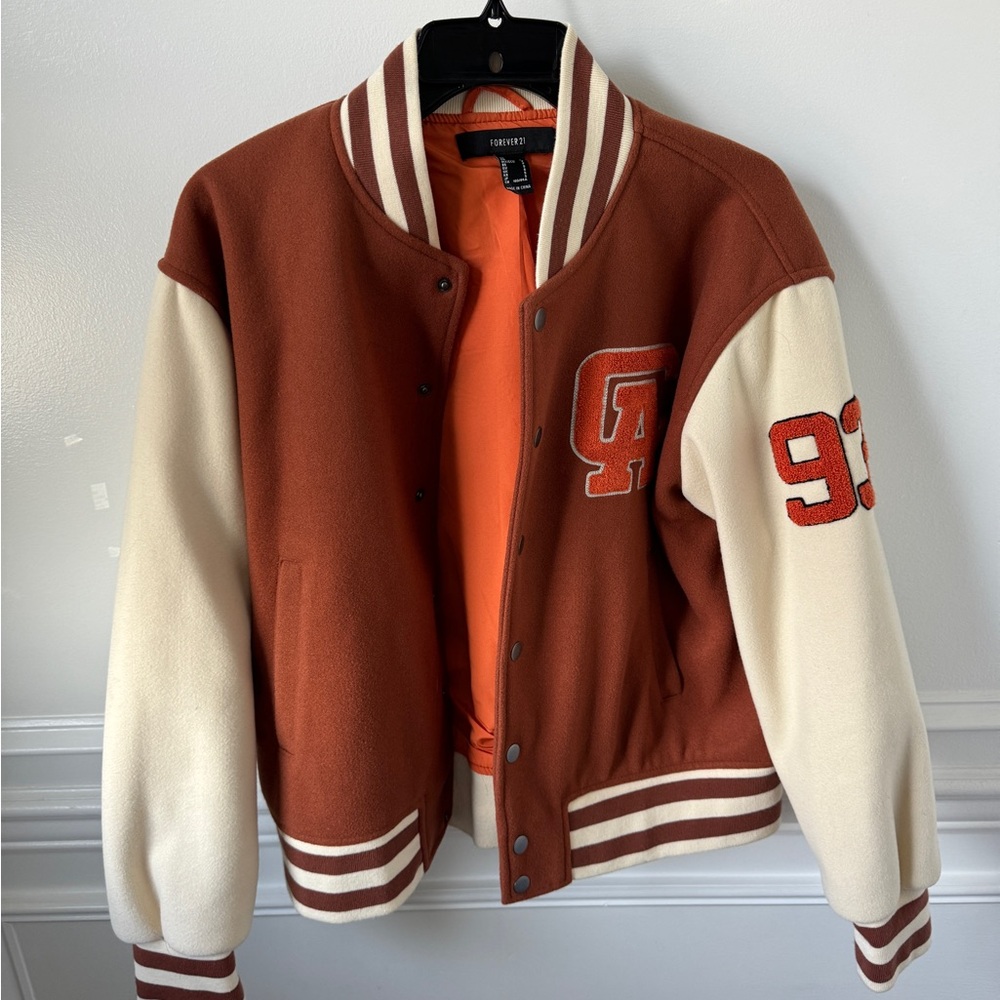 Forever 21 California Bomber Varsity Jacket